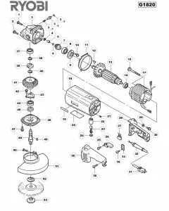 Buy A Ryobi G1820 Spare part or Replacement part for Your Grinders & Cutters and Fix Your Machine Today